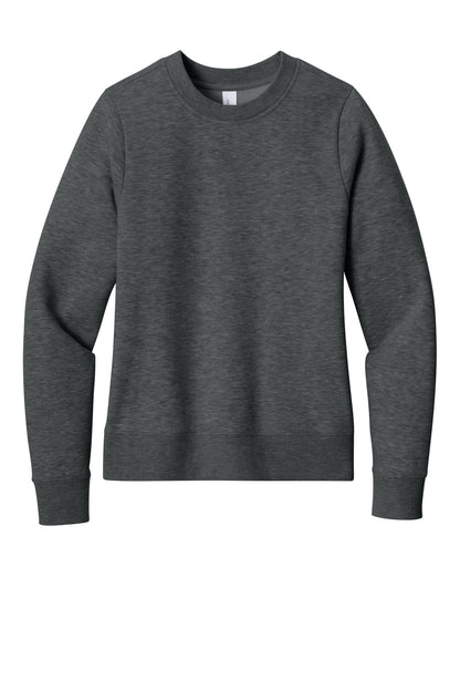 District Women's VIT Fleece Crew DT6105 Heathered Charcoal