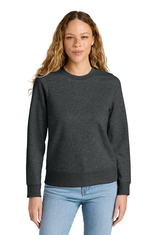 District Women's VIT Fleece Crew DT6105 Heathered Charcoal