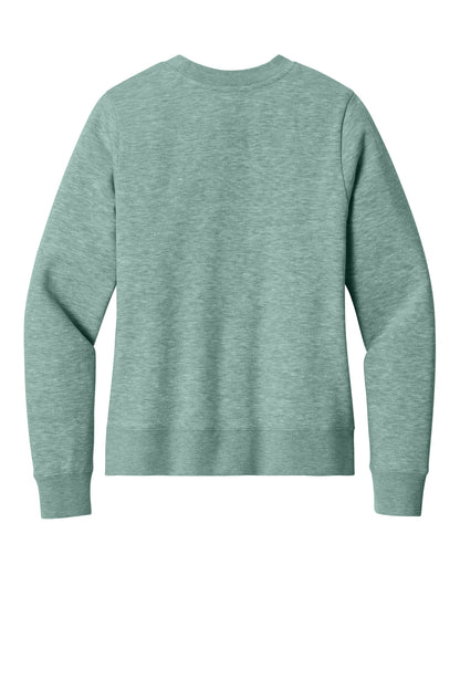 District Women's VIT Fleece Crew DT6105 Heathered Dusty Sage