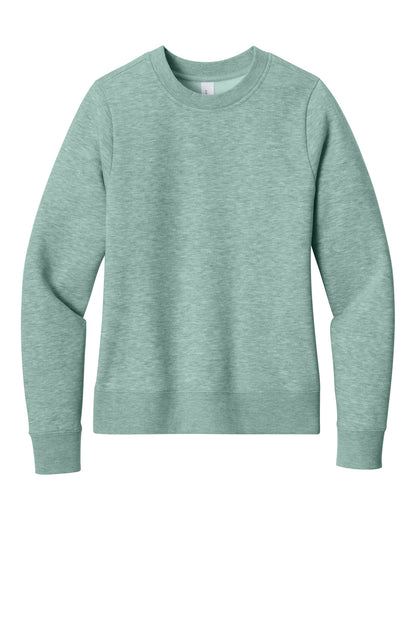 District Women's VIT Fleece Crew DT6105 Heathered Dusty Sage