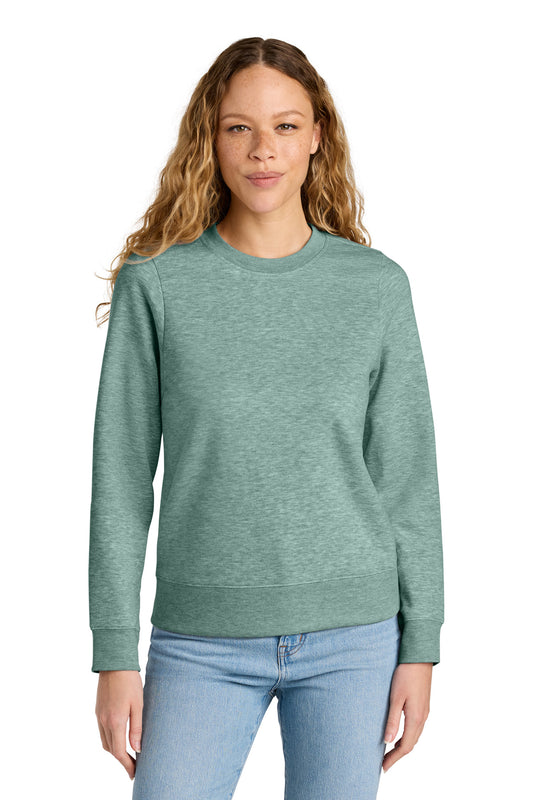 District Women's VIT Fleece Crew DT6105 Heathered Dusty Sage