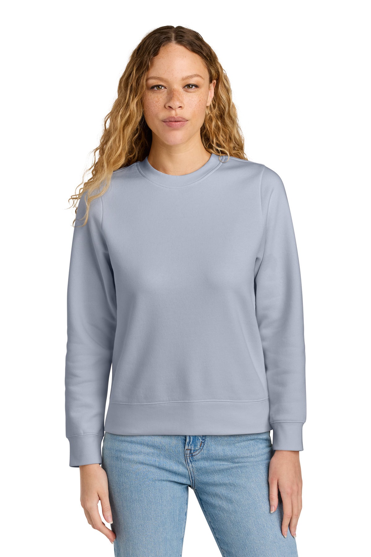 District Women's VIT Fleece Crew DT6105 Icelandic Purple