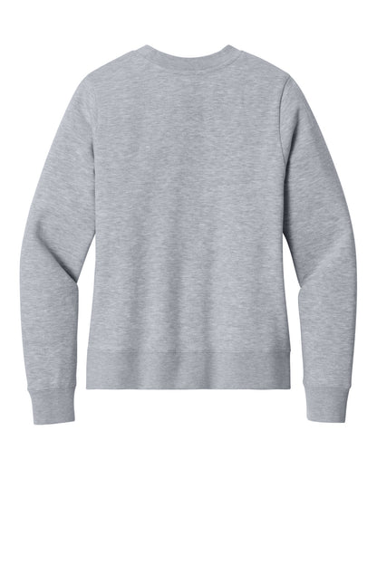 District Women's VIT Fleece Crew DT6105 Light Heather Grey