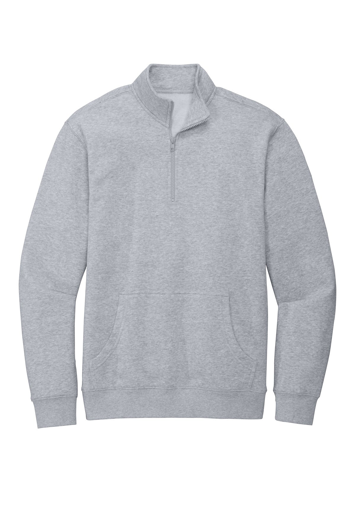 District VITFleece 1/4-Zip DT6106 Light Heather Grey