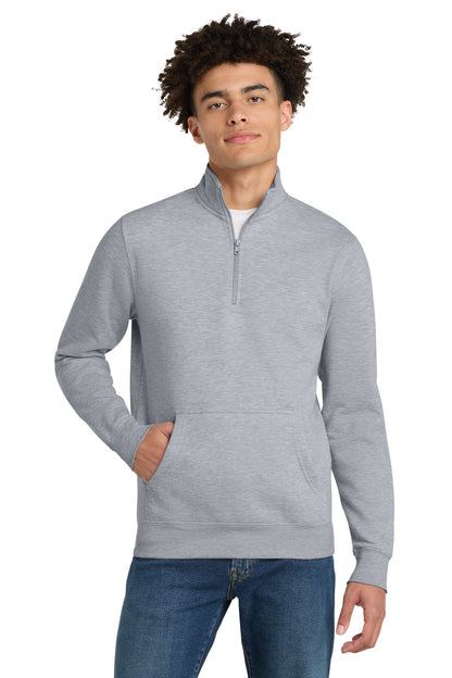 District VITFleece 1/4-Zip DT6106 Light Heather Grey