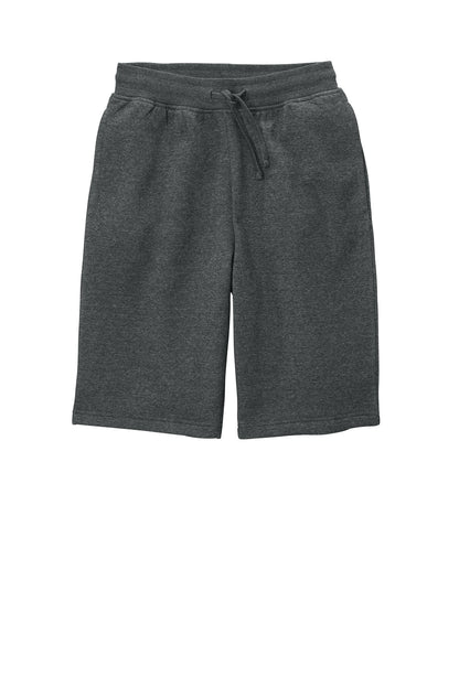 District VITFleece Short DT6108 Heathered Charcoal