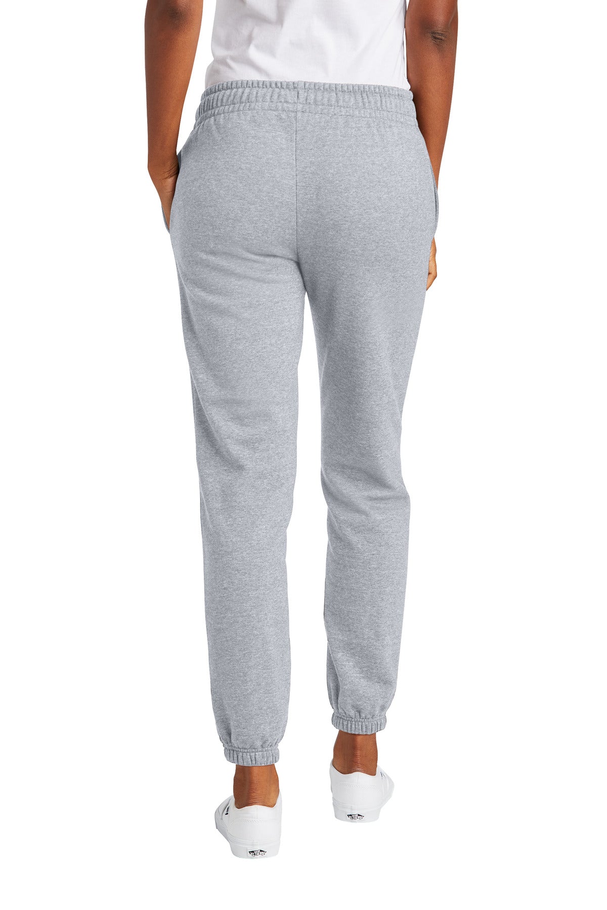 District Women's VIT Fleece Sweatpant DT6110 Light Heather Grey
