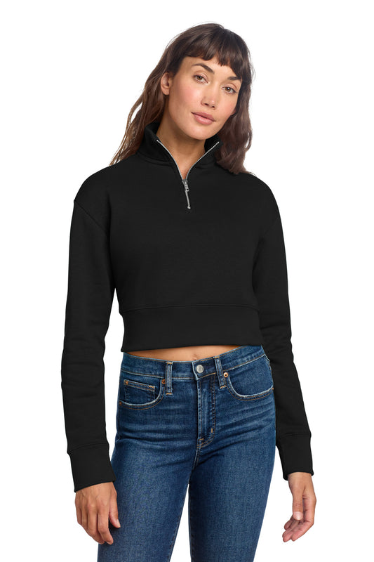 District Women's VIT Fleece 1/2-Zip DT6111 Black
