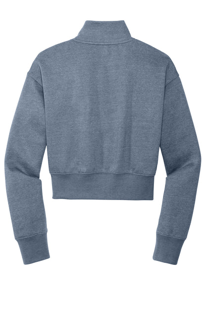 District Women's VIT Fleece 1/2-Zip DT6111 Flint Blue Heather