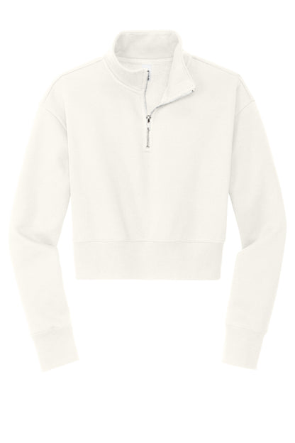 District Women's VIT Fleece 1/2-Zip DT6111 Gardenia