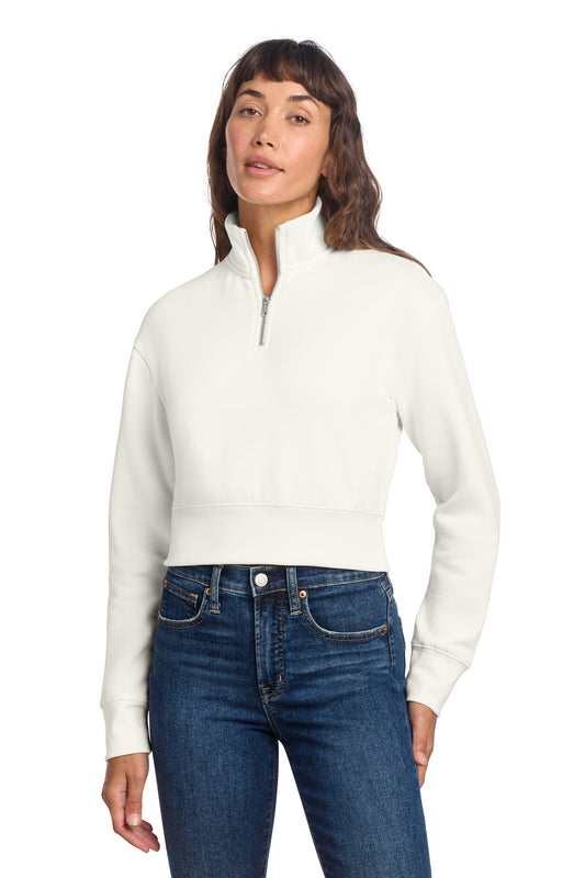 District Women's VIT Fleece 1/2-Zip DT6111 Gardenia