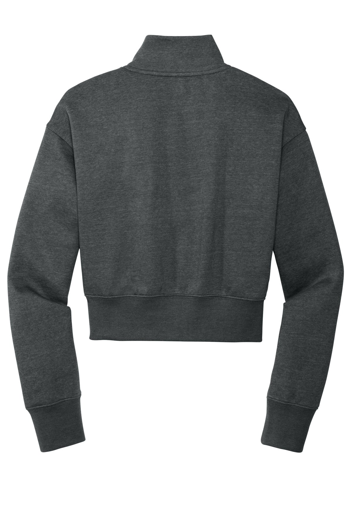 District Women's VIT Fleece 1/2-Zip DT6111 Heathered Charcoal