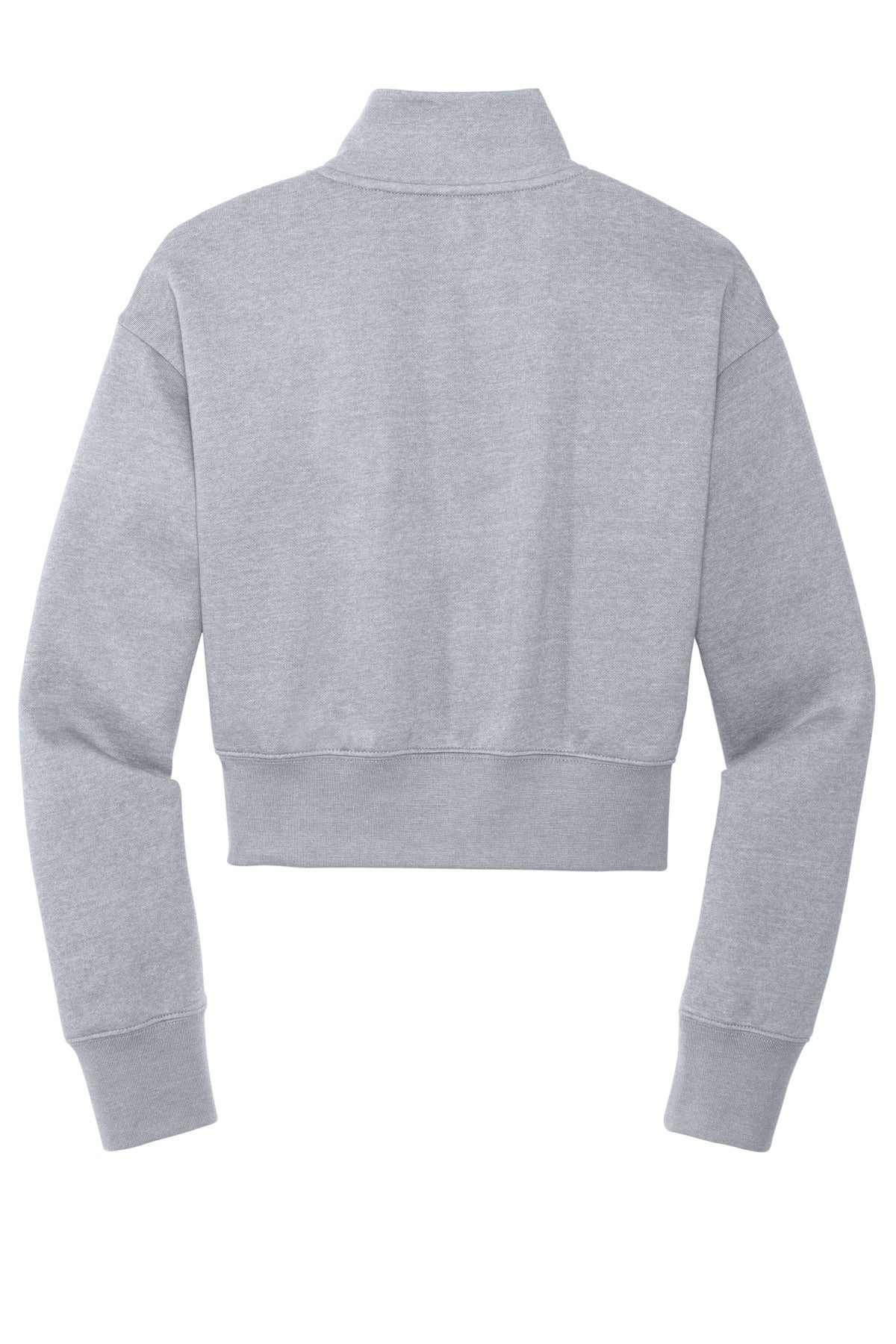 District Women's VIT Fleece 1/2-Zip DT6111 Light Heather Grey