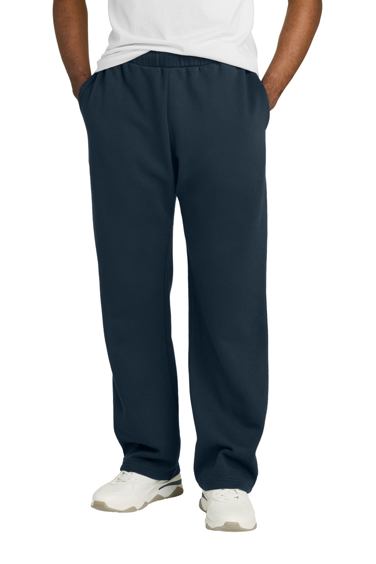 District VIT Fleece Open-Bottom Sweatpant DT6117 New Navy