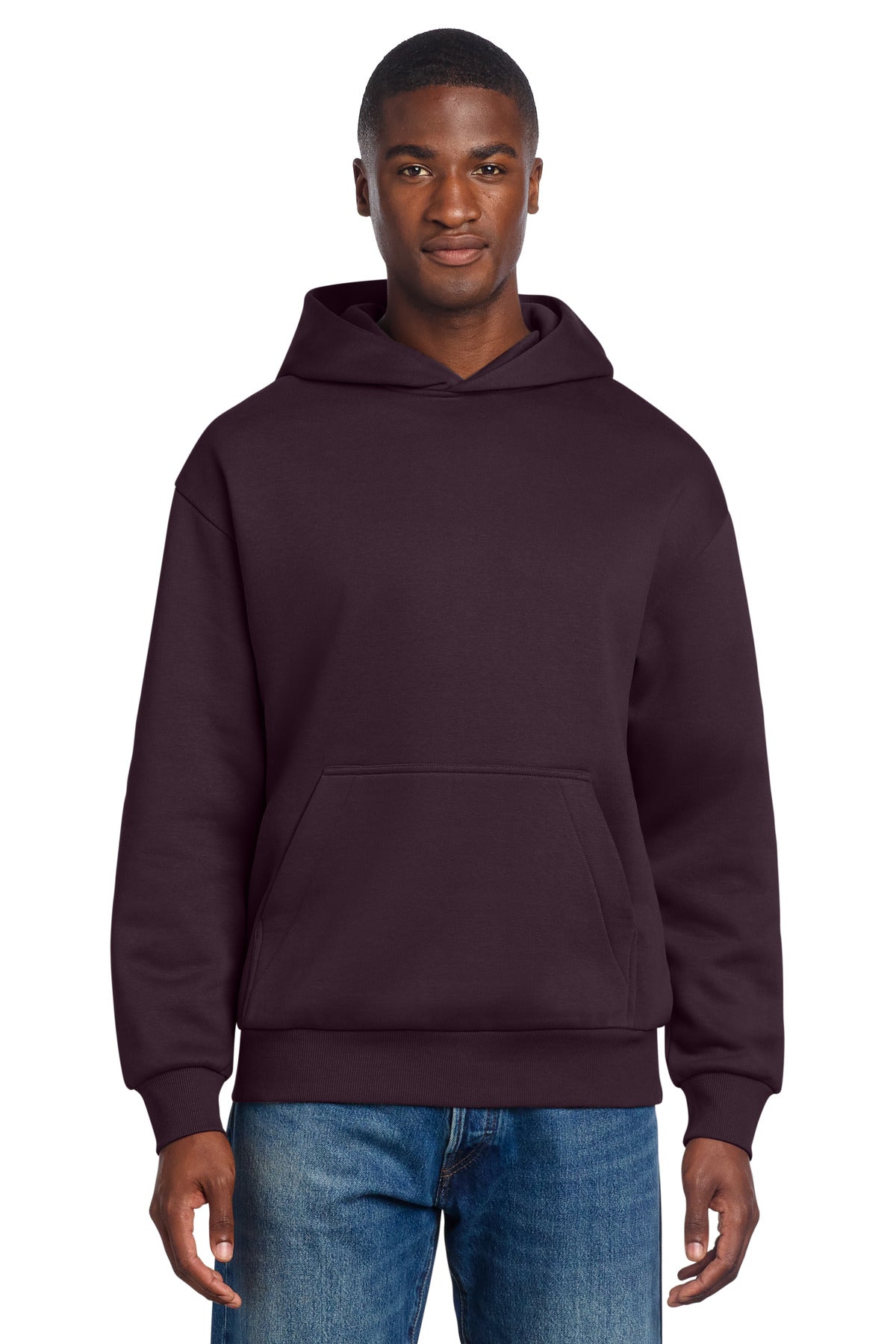 District VIT Heavyweight Fleece Hoodie DT6150 Bordeaux