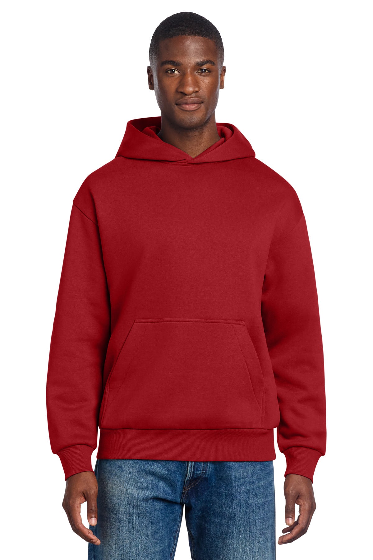 District VIT Heavyweight Fleece Hoodie DT6150 Classic Red