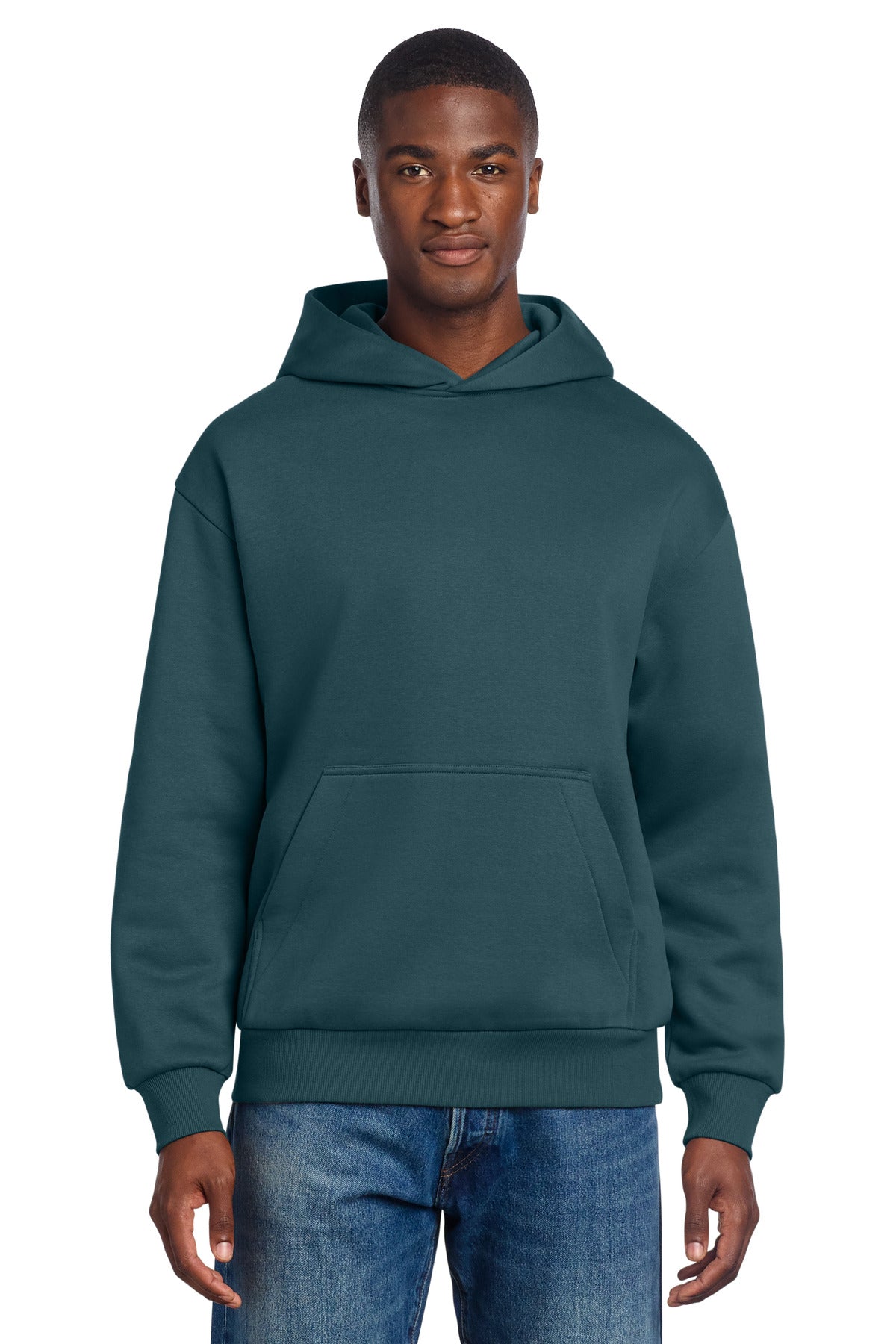 District VIT Heavyweight Fleece Hoodie DT6150 Deep Cyan
