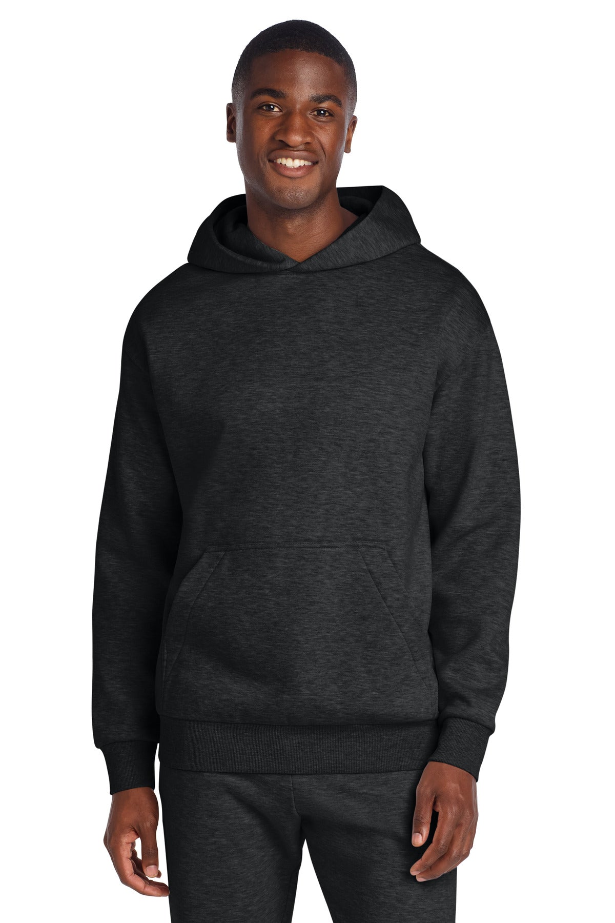 District VIT Heavyweight Fleece Hoodie DT6150 Jet Black Heather
