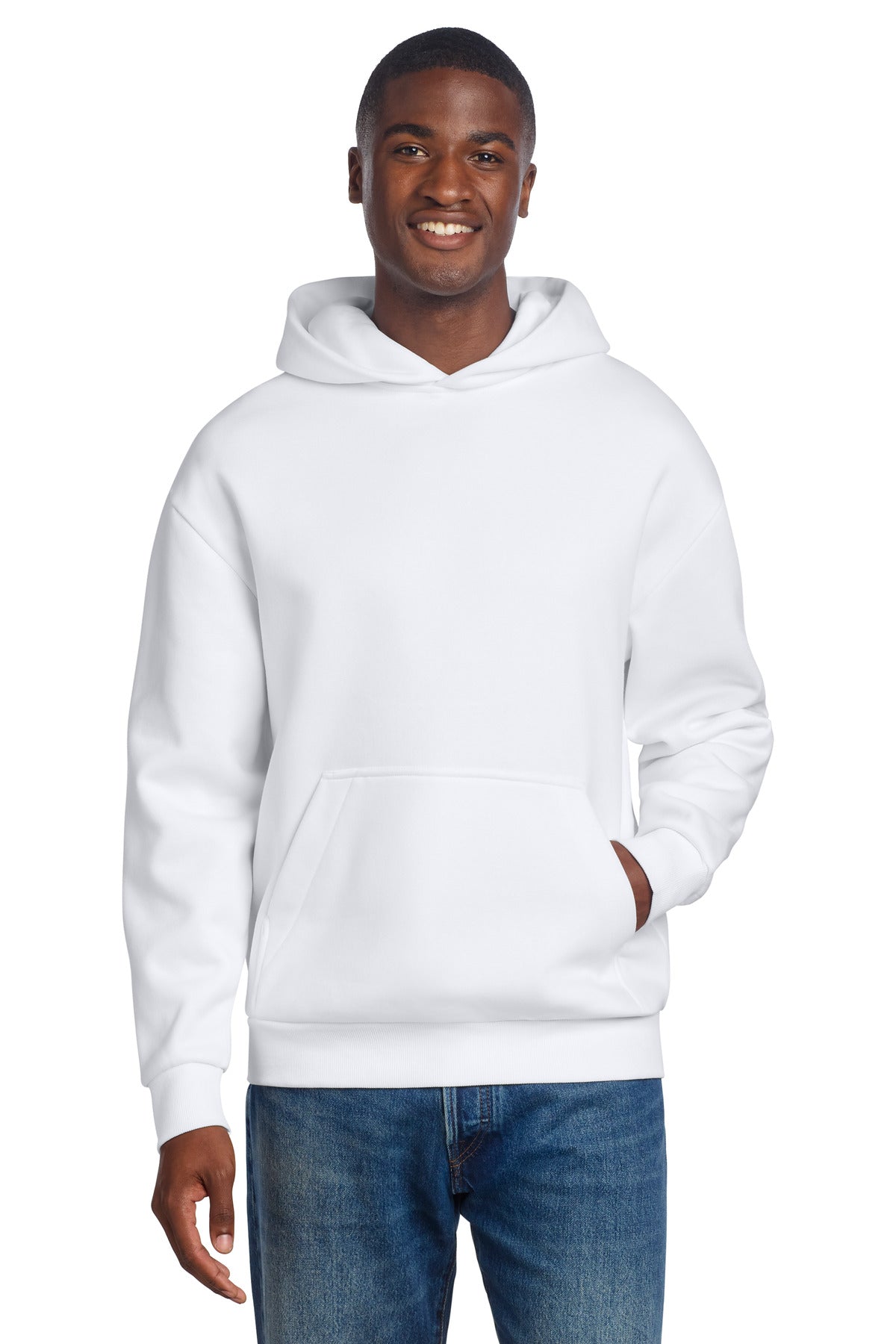 District VIT Heavyweight Fleece Hoodie DT6150 White