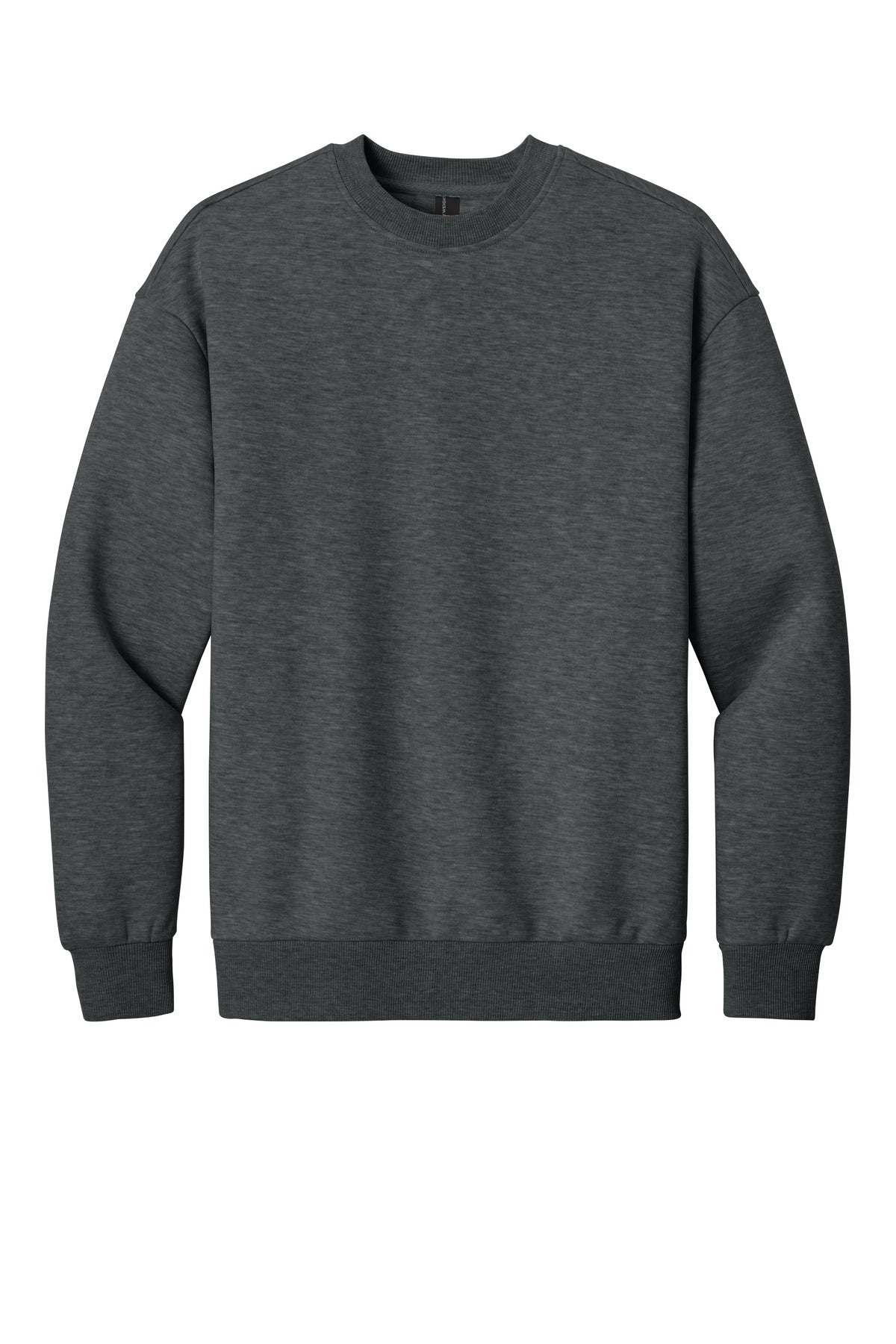 District VIT Heavyweight Fleece Crew DT6154 Heathered Charcoal