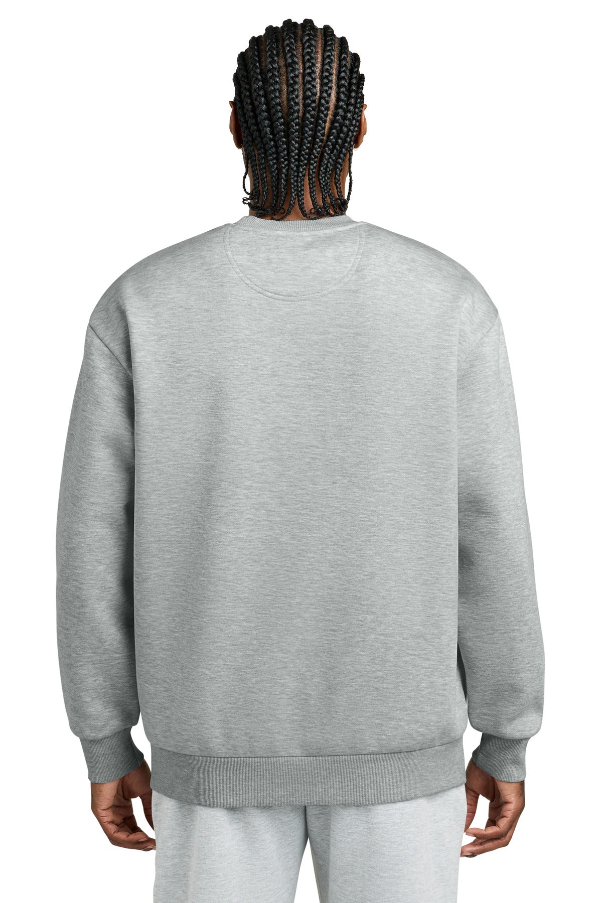 District VIT Heavyweight Fleece Crew DT6154 Light Heather Grey