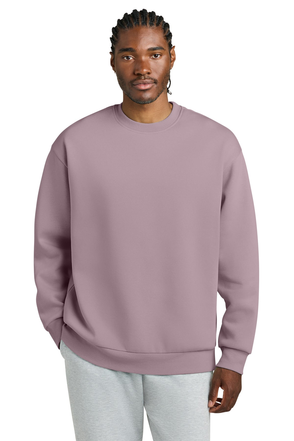 District VIT Heavyweight Fleece Crew DT6154 Smoky Amethyst