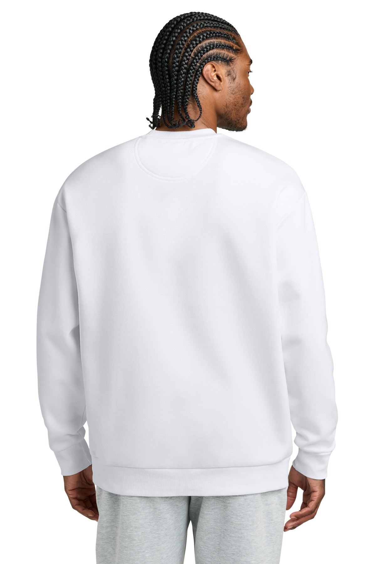 District VIT Heavyweight Fleece Crew DT6154 White