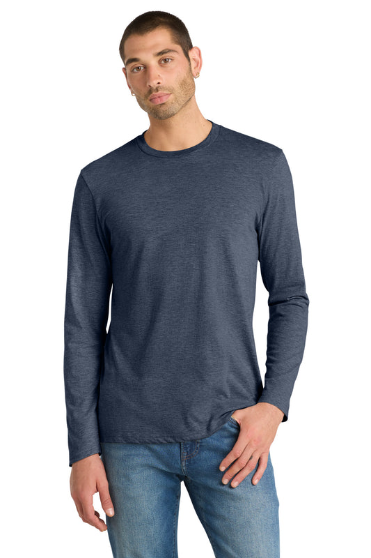 District Very Important Tee Long Sleeve DT6200 Heathered Navy