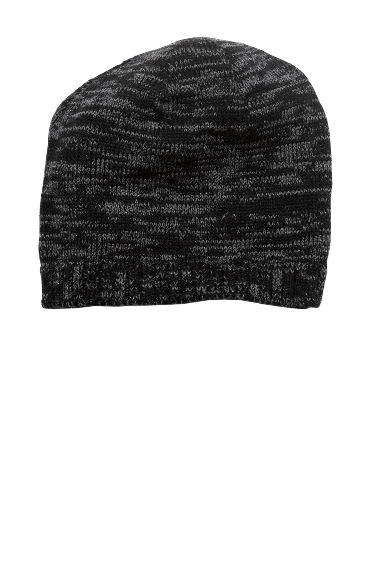 District Spaced-Dyed Beanie DT620 Black/ Charcoal