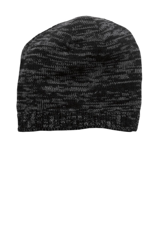 District Spaced-Dyed Beanie DT620 Black/ Charcoal