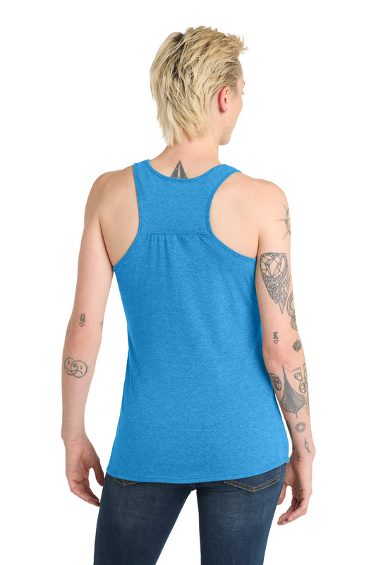 District Women's VIT Racerback Tank DT6302 Heathered Bright Turquoise