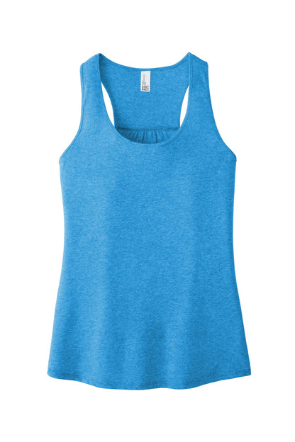 District Women's VIT Racerback Tank DT6302 Heathered Bright Turquoise