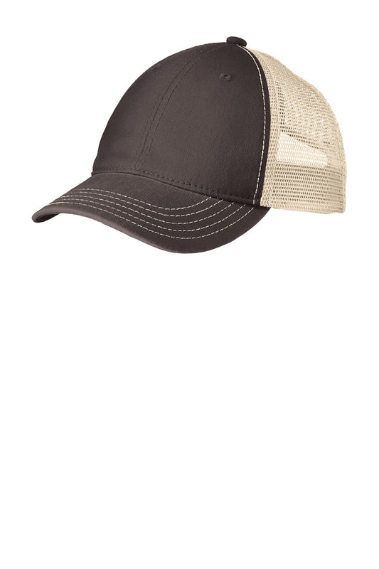 District Super Soft Mesh Back Cap DT630 Chocolate Brown/ Stone