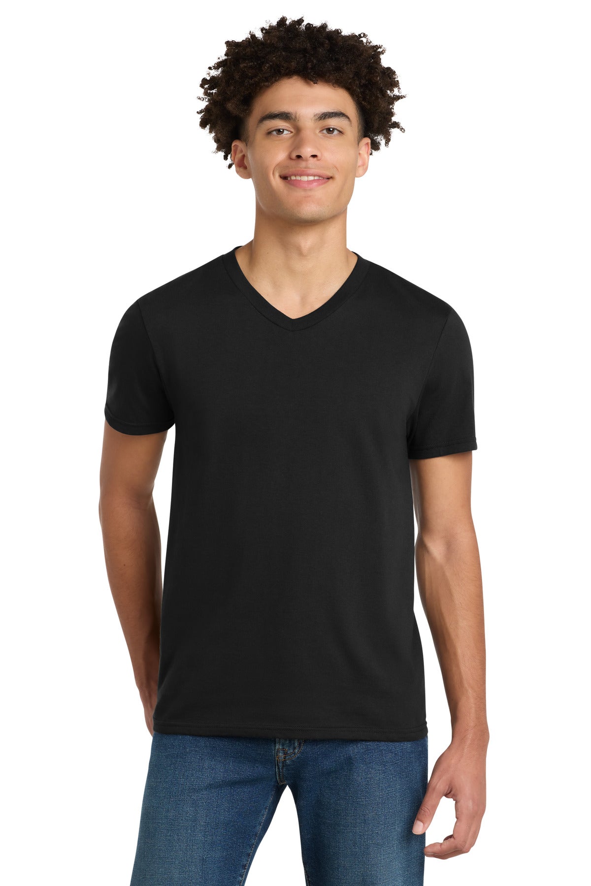 District Very Important Tee V-Neck DT6500 Black