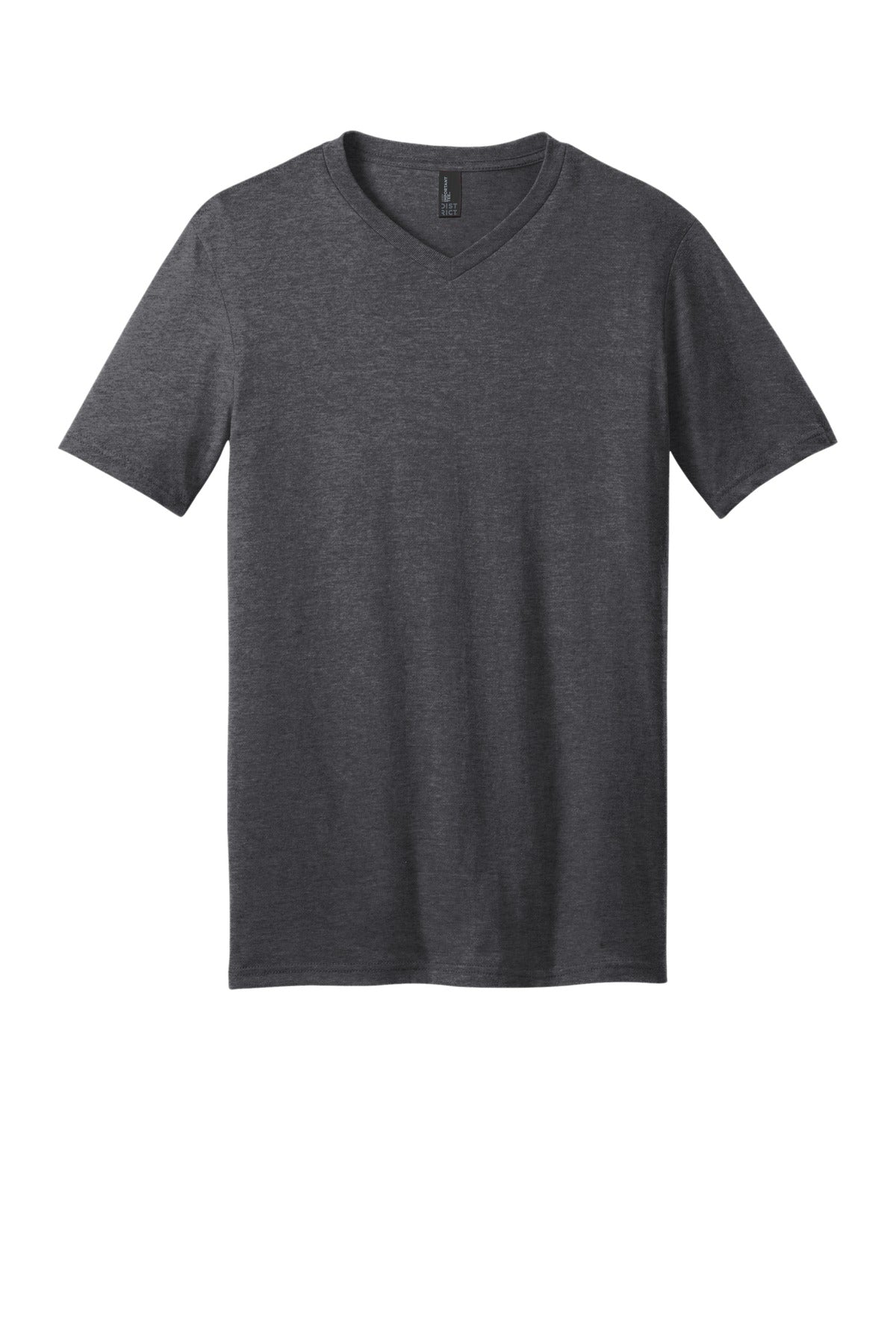 District Very Important Tee V-Neck DT6500 Heathered Charcoal