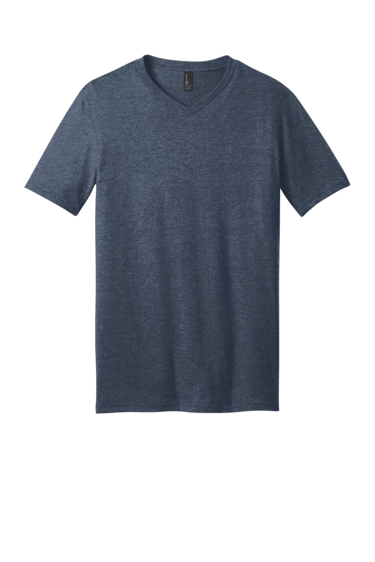 District Very Important Tee V-Neck DT6500 Heathered Navy