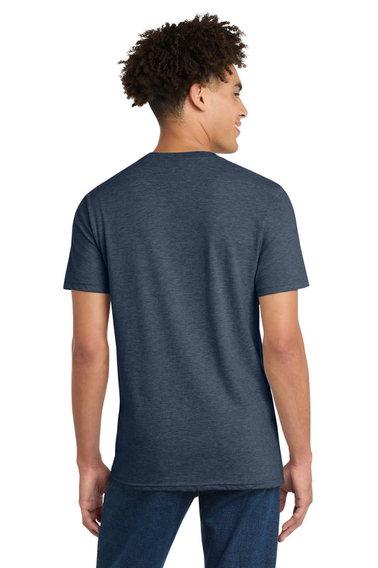 District Very Important Tee V-Neck DT6500 Heathered Navy