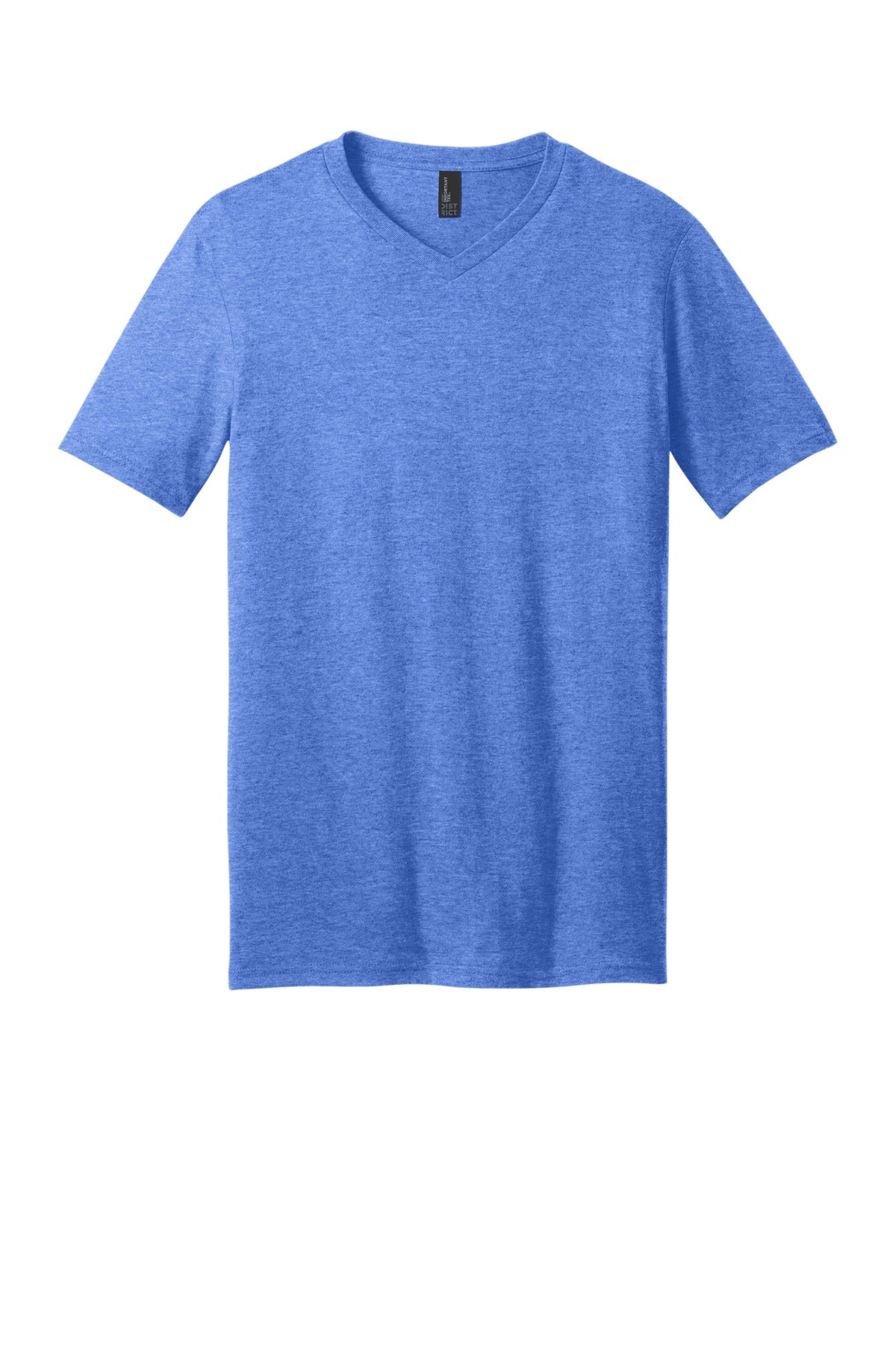 District Very Important Tee V-Neck DT6500 Heathered Royal