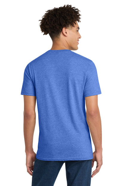 District Very Important Tee V-Neck DT6500 Heathered Royal