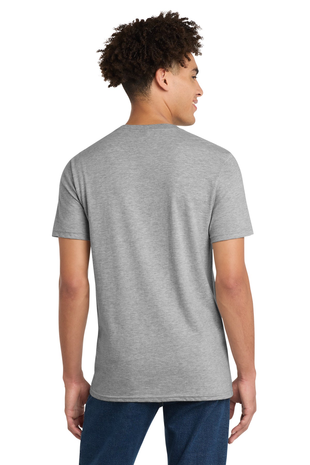 District Very Important Tee V-Neck DT6500 Light Heather Grey