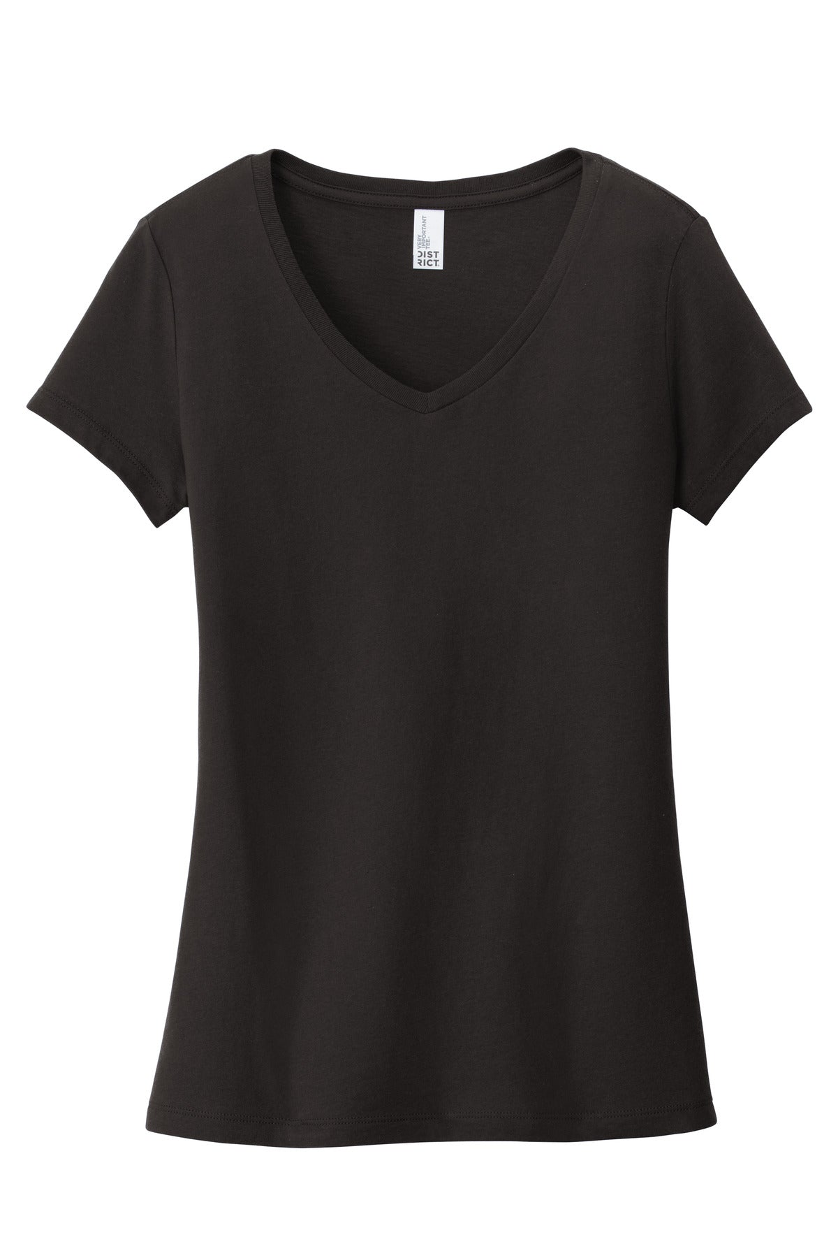 District Women's Very Important Tee V-Neck DT6503 Black