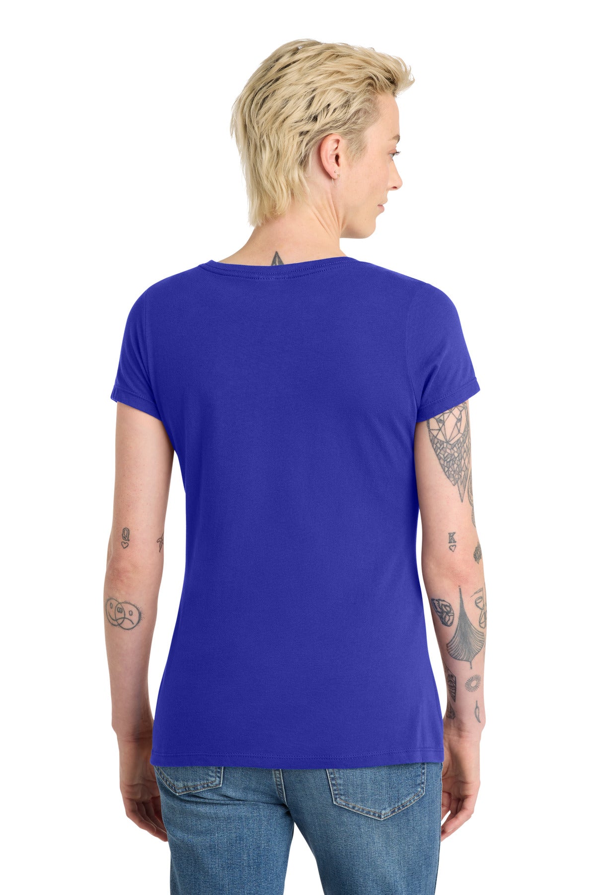 District Women's Very Important Tee V-Neck DT6503 Deep Royal