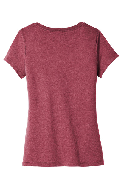 District Women's Very Important Tee V-Neck DT6503 Heathered Cardinal