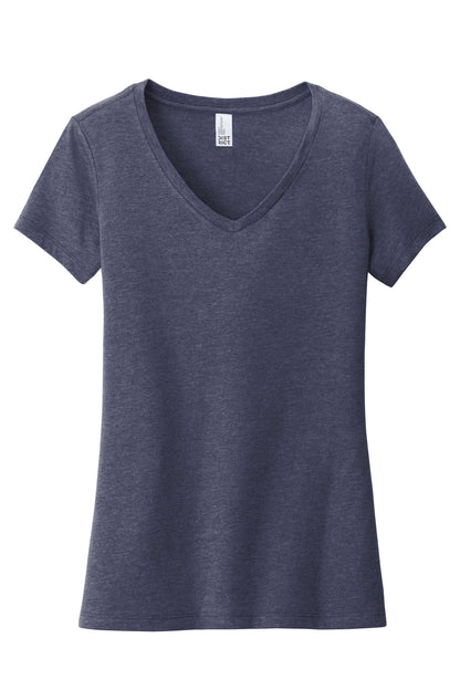 District Women's Very Important Tee V-Neck DT6503 Heathered Navy