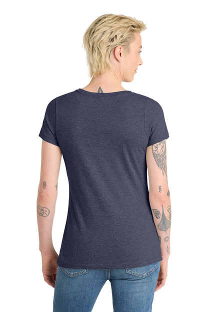 District Women's Very Important Tee V-Neck DT6503 Heathered Navy