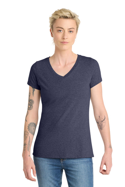District Women's Very Important Tee V-Neck DT6503 Heathered Navy