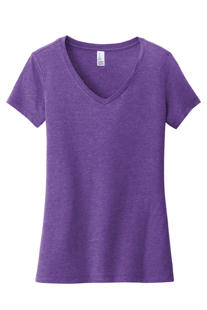 District Women's Very Important Tee V-Neck DT6503 Heathered Purple