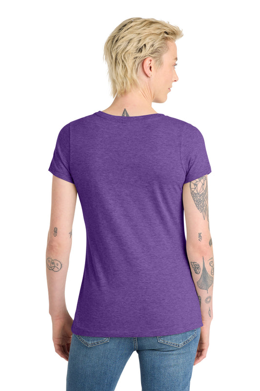 District Women's Very Important Tee V-Neck DT6503 Heathered Purple