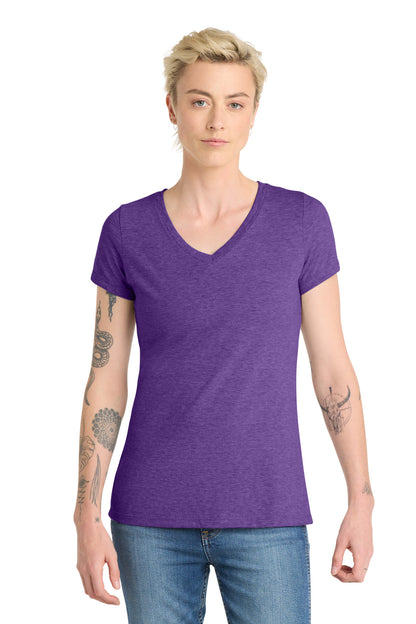 District Women's Very Important Tee V-Neck DT6503 Heathered Purple