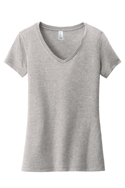 District Women's Very Important Tee V-Neck DT6503 Light Heather Grey